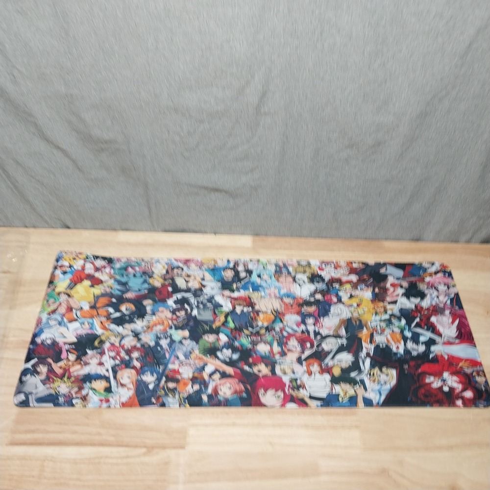 KINPLE Mouse Pad Anime Collage Extended Large Desk Mat 31.5x11.8 Multicolor
